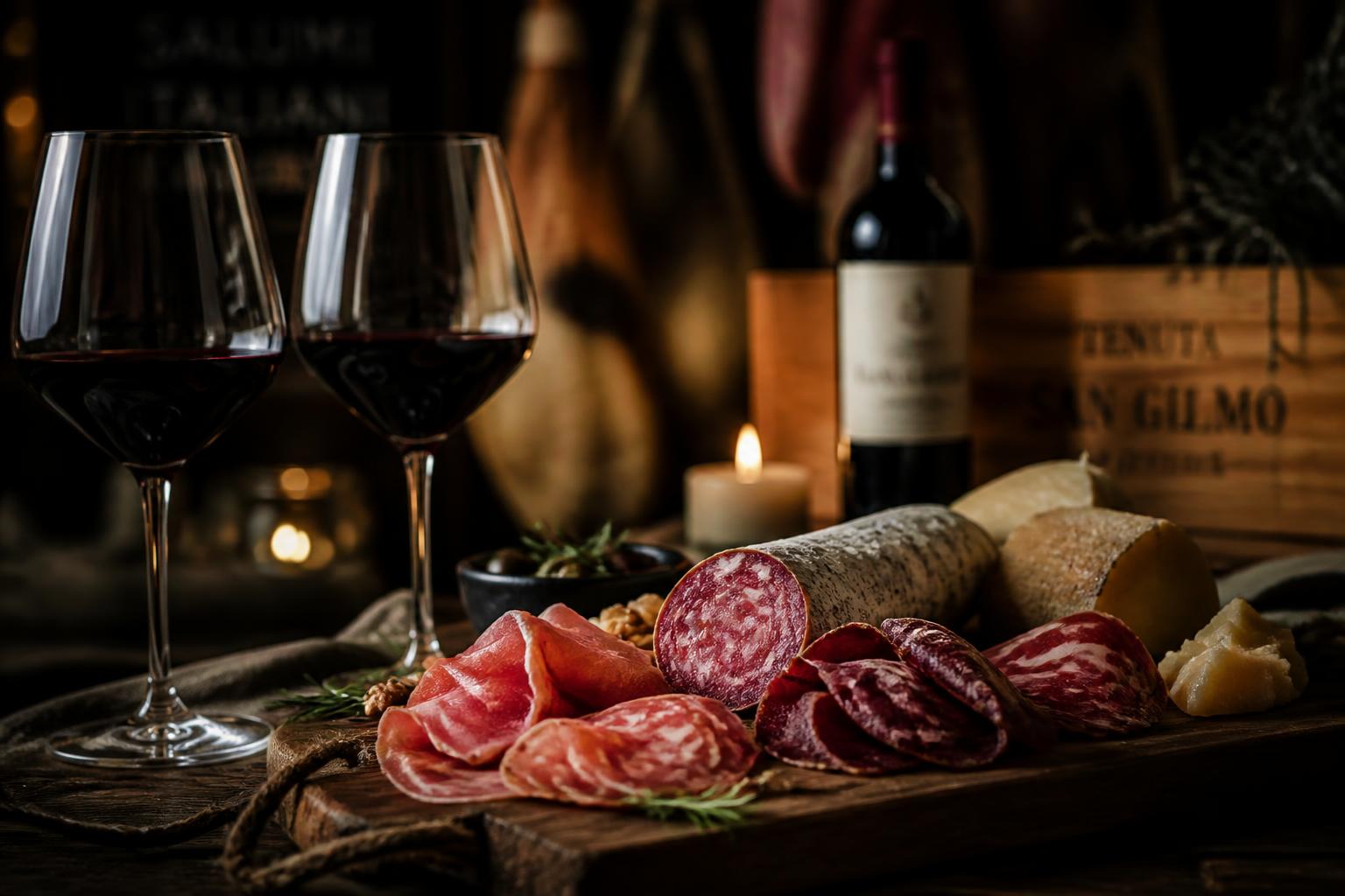 Vini e salumi selezionati